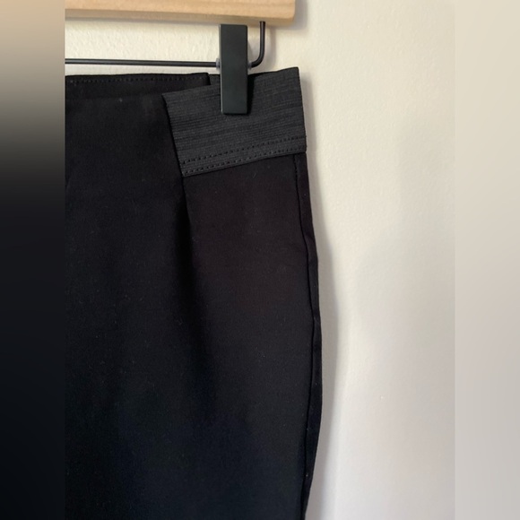 Chaps Black Stretch Cropped Career Pants Size Medium Petite - Picture 3 of 9